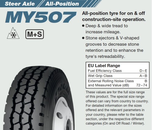 Anvelopă Vară YOKOHAMA MY507 315/80 R22.5 156/150K  